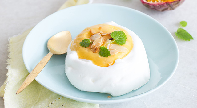Passion pavlova sans gluten