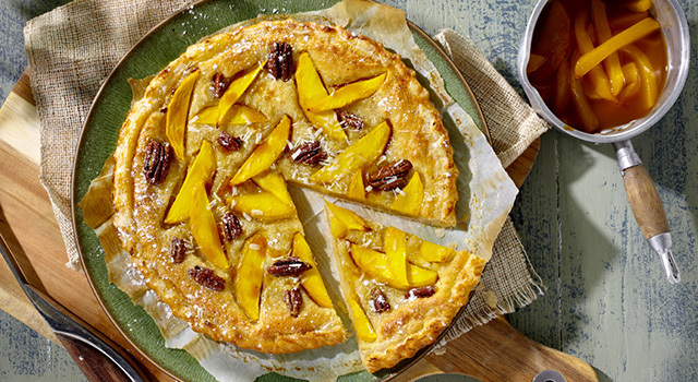 Galette des reines à la mangue et chocolat