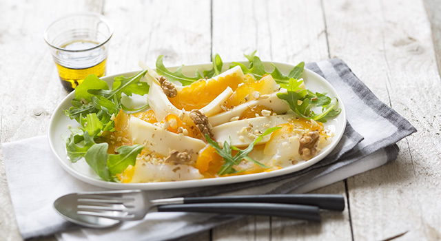 Salade de reblochon et haddock