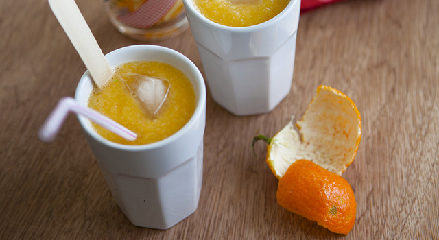 Smoothie pomme-miel-clémentine, parfum de fleur d'oranger