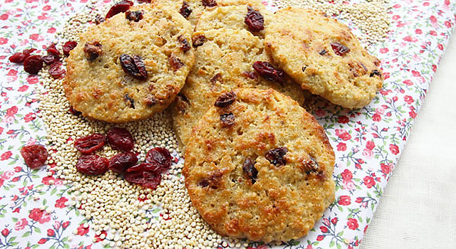 Cookies quinoa-cranberries