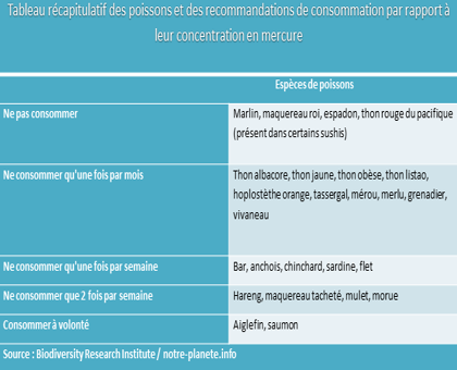 Comment lutter contre le mercure dans le thon